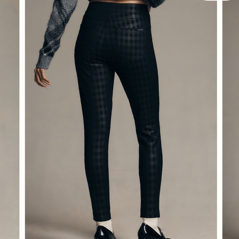Anthropologie Sanctuary Runaway Black High-Waisted Leggings - Picture 3 of 7